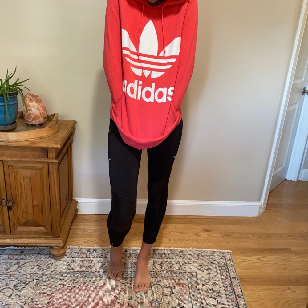 Pink adidas hoodie